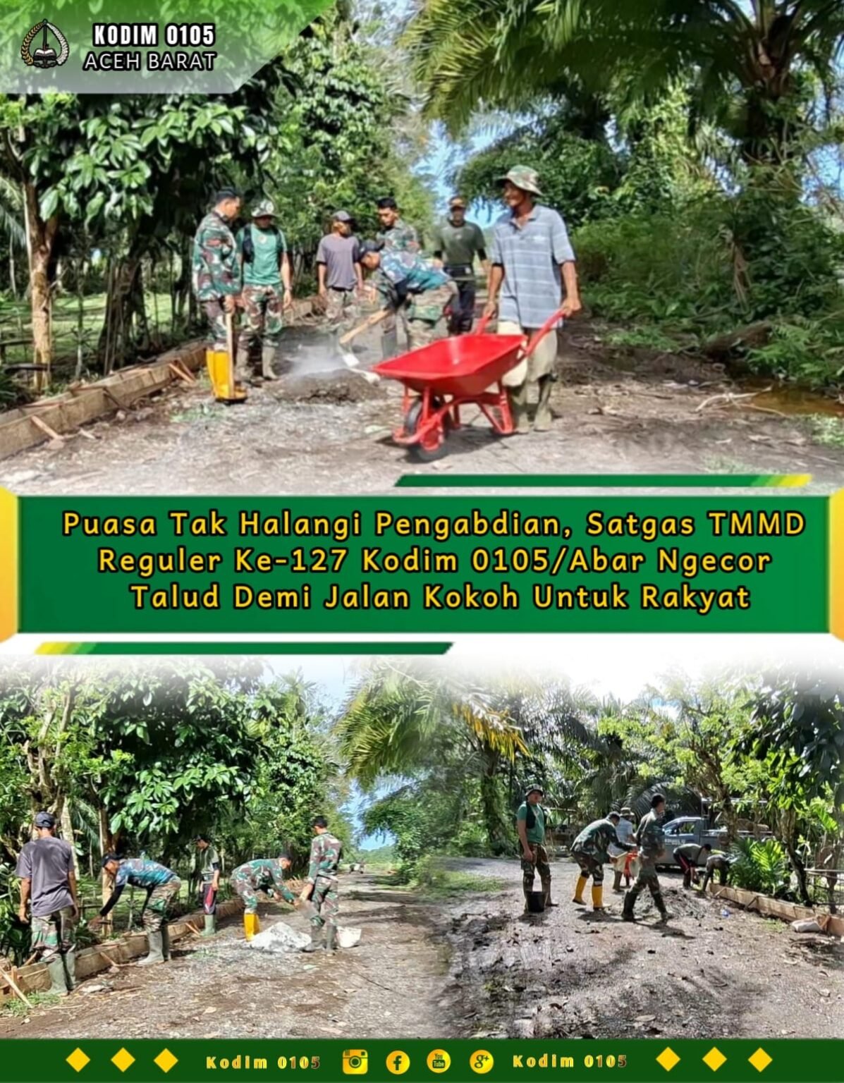 Kemanunggalan TNI dan Rakyat Terlihat dalam Program TMMD - rekapberita.com