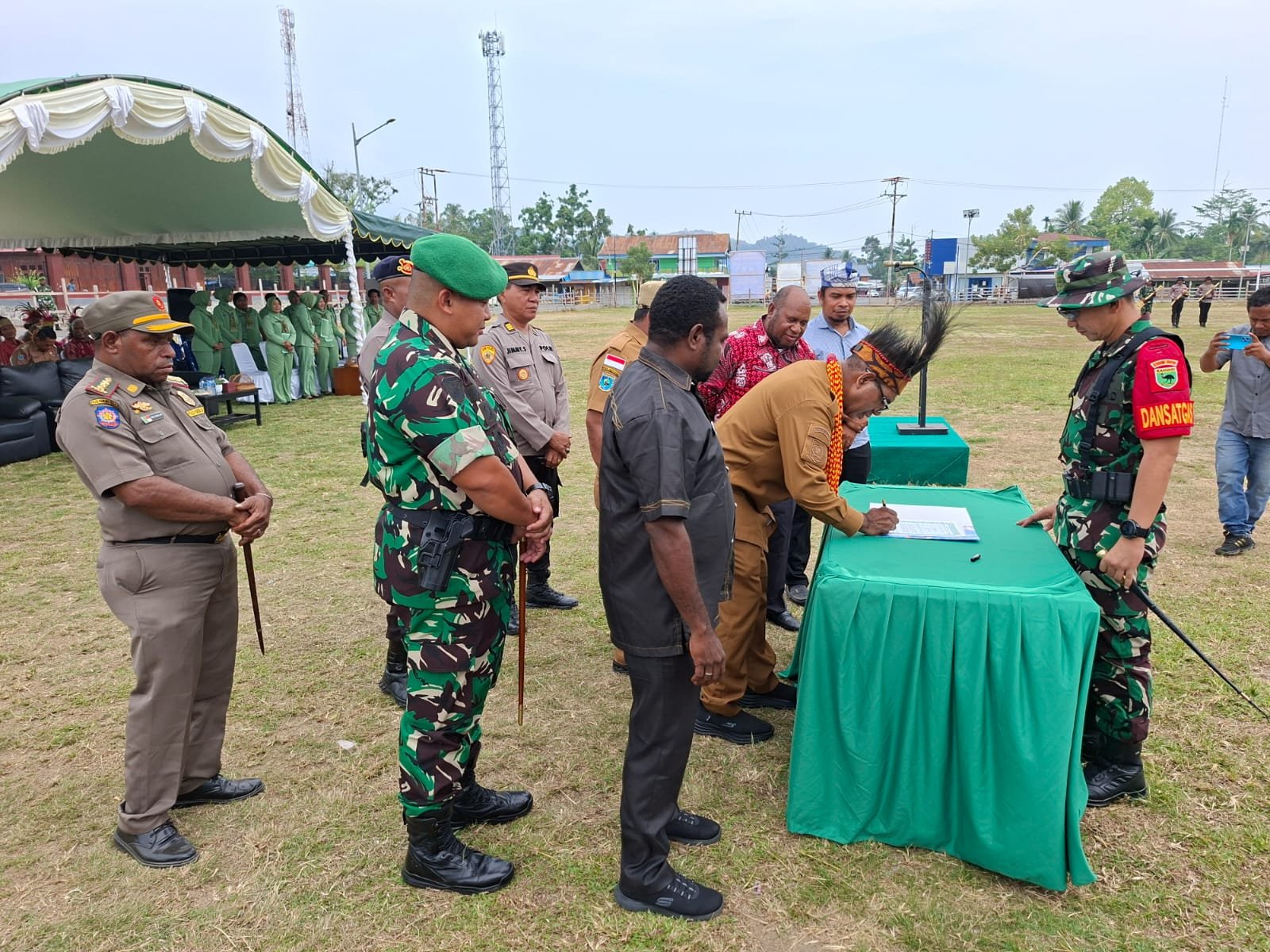 Sinergitas TNI dan Pemkab Mansel dalam TMMD ke-130