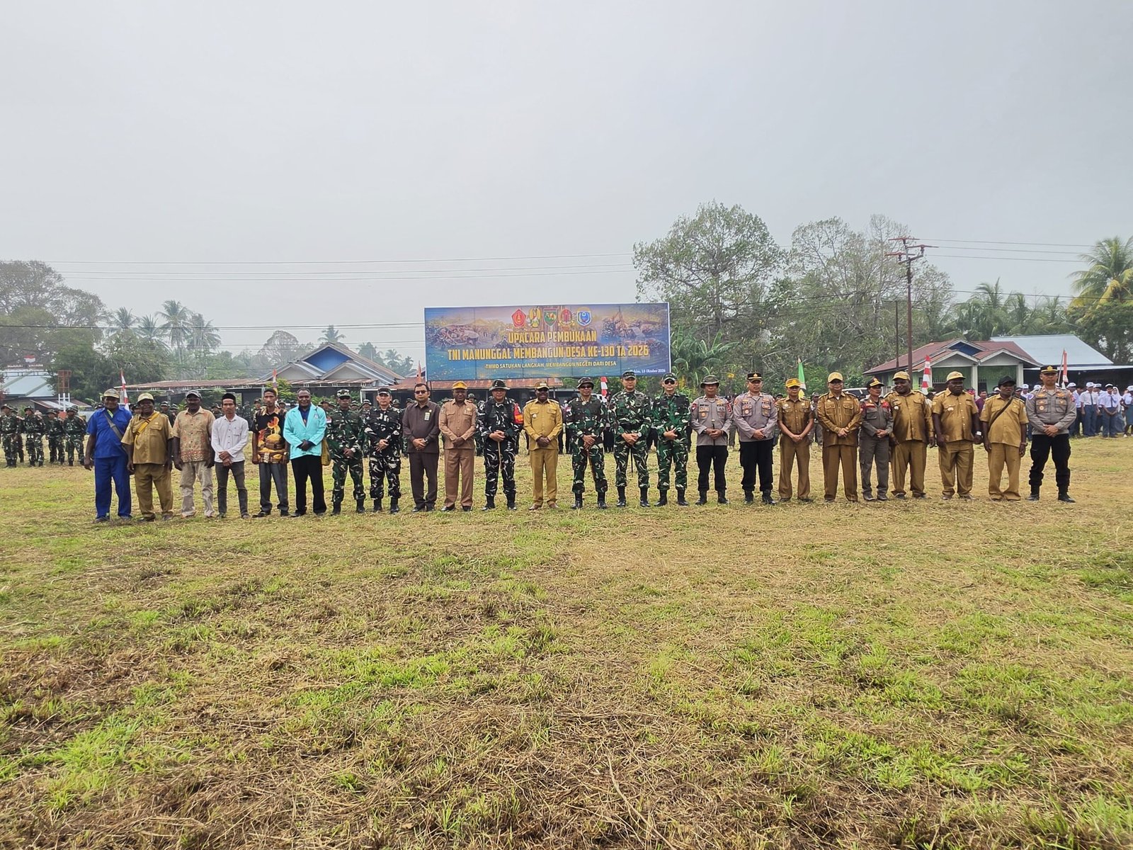 Pelaksanaan TMMD Ke-130: Sinergitas TNI, Polri, dan Rakyat di Nabire