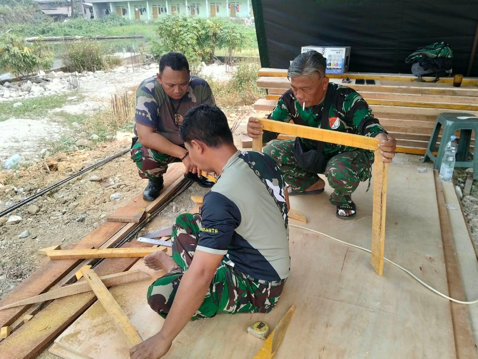 Pelaksanaan Pembangunan Infrastruktur di TMMD ke-130 Kodim 0510/Tigaraksa