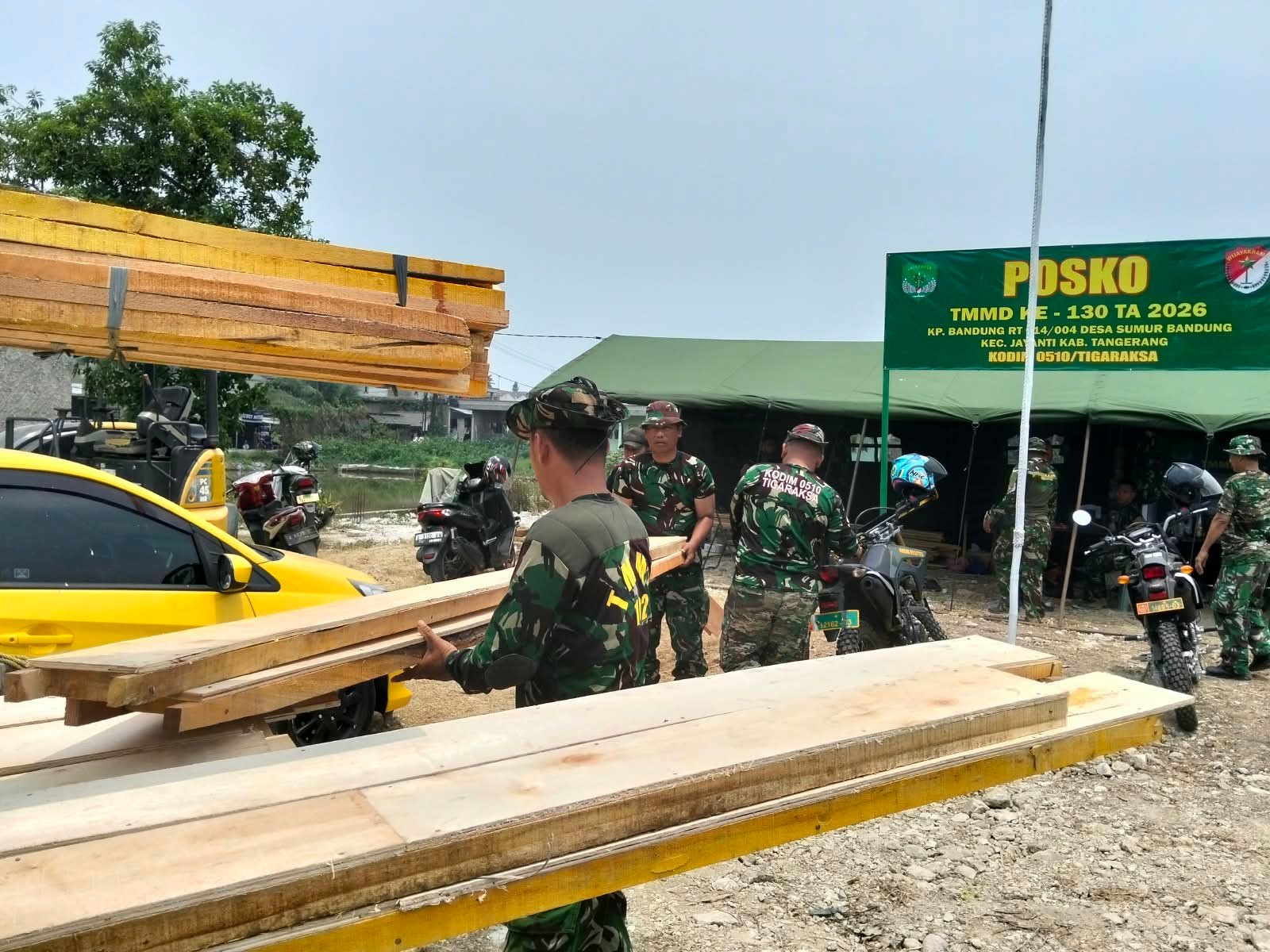 Peran Aktif Satgas TMMD Kodim 0510/Tigaraksa dalam Pembangunan Desa