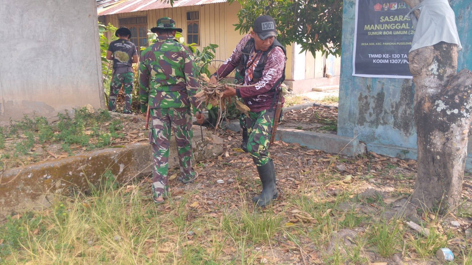 Dandim 1307/Poso Laksanakan TMMD Reguler ke-130 dengan Pembangunan Sumur Pompa