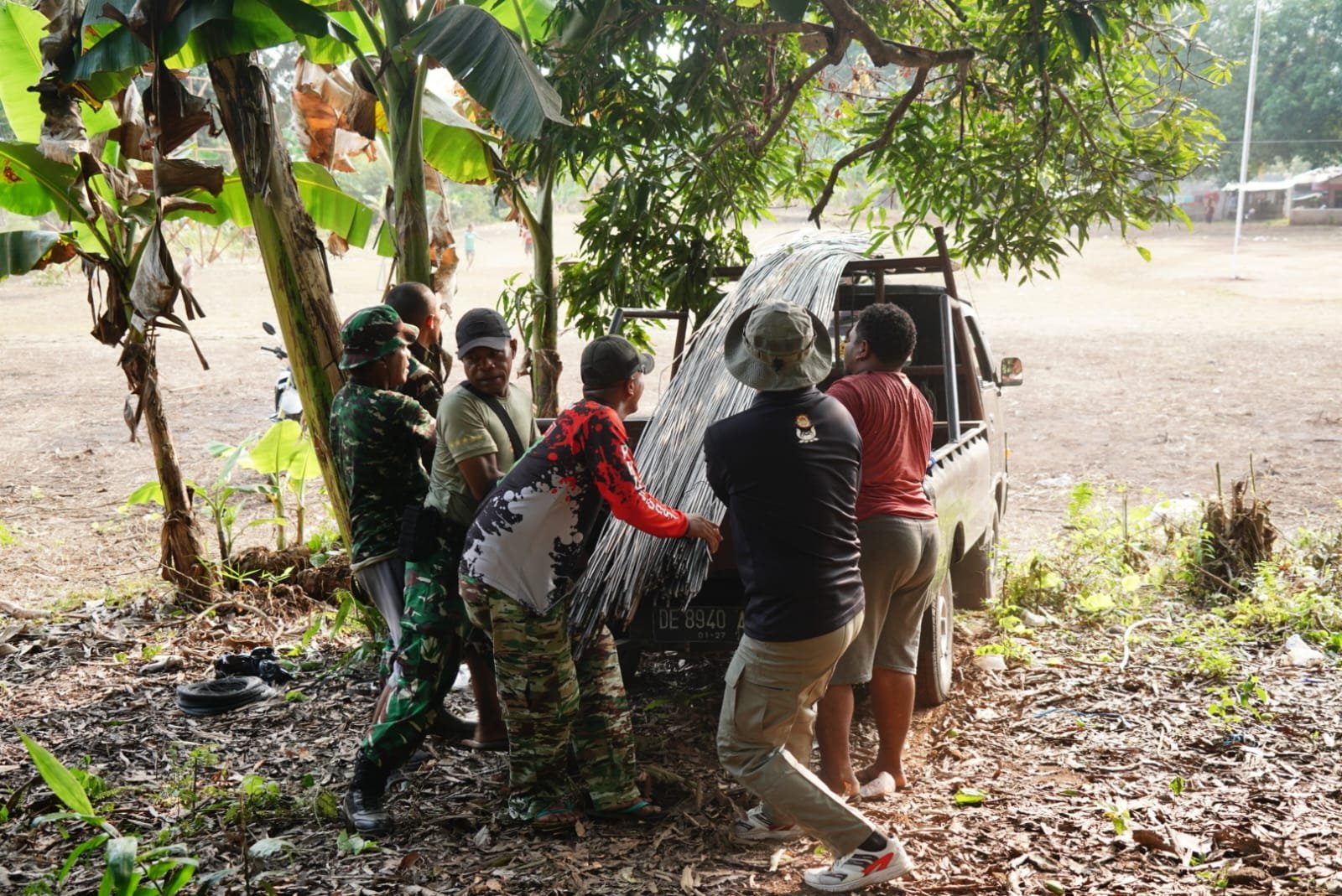 TMMD Pertama Kembali Beraksi, Material Pembangunan Tersalurkan