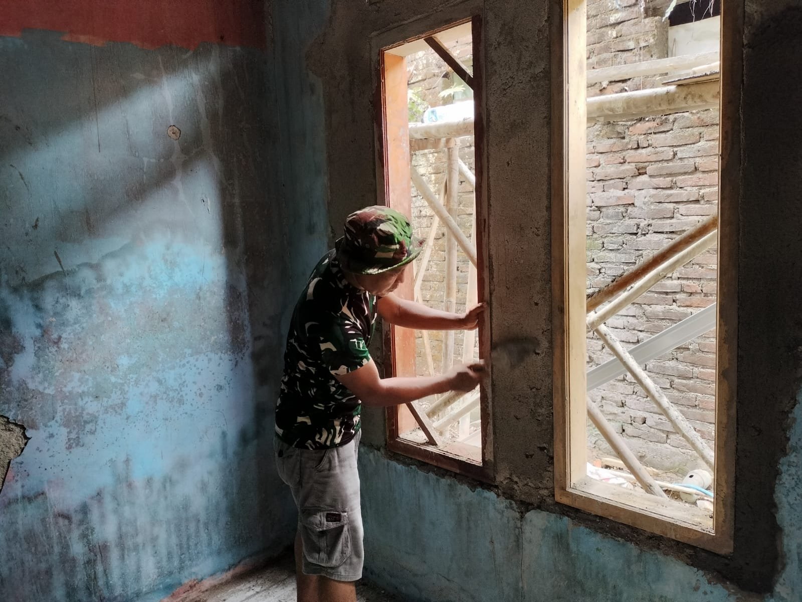 Kodim 0510/Tigaraksa Teruskan Pembangunan RTLH Milik M. Syafi’i